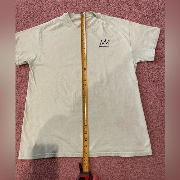 JEAN-MICHEL BASQUIAT Green Graphic Short Sleeve Shirt - Picture 6 of 8